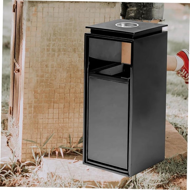 2Pcs Stainless Steel Patio Ashtray Replacement for Outdoor Trash Cans Easy Disposal Garbage Bin Accessory - Image 5